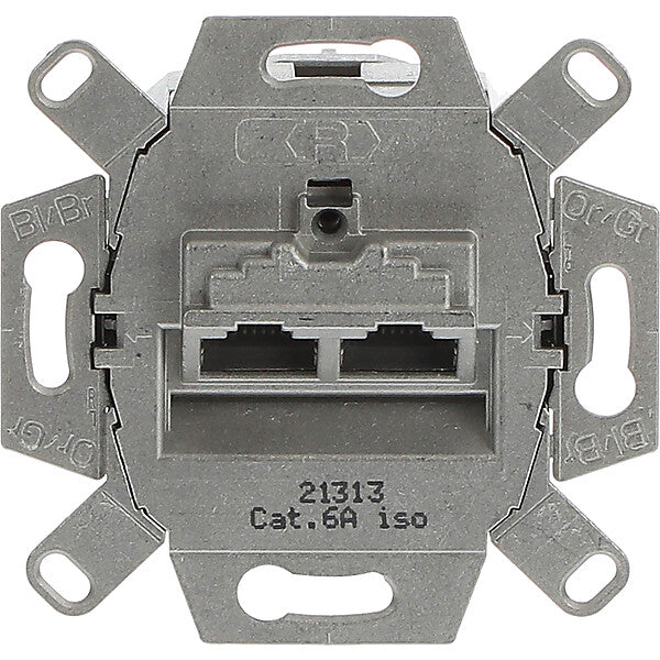 Busch-Jaeger UAE-Doseneinsatz Cat. 6, 2fach 0218/12-101